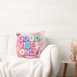 Good Vibes Only Throw Pillow