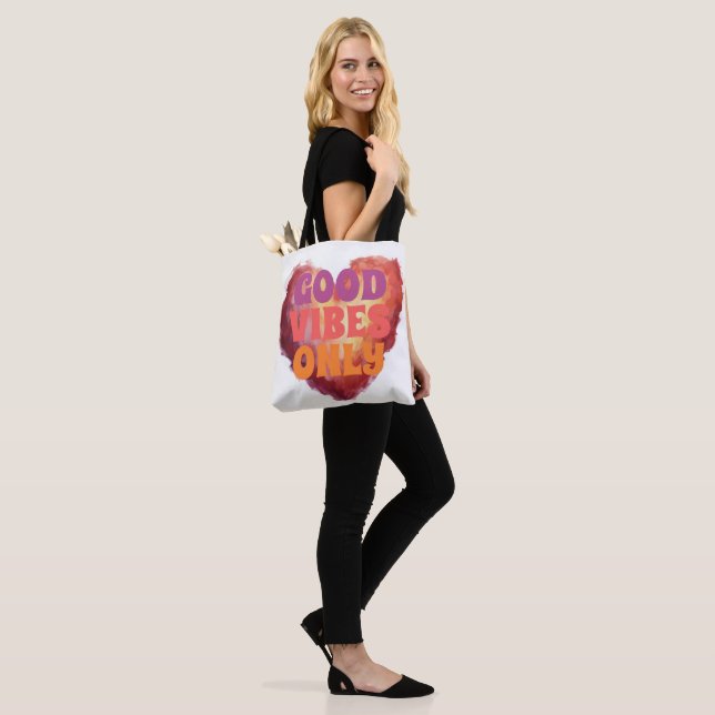 Good Vibes Only Tote Bag Must Buy (On Model)