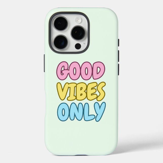 Good Vibes Only Tough iPhone Case (Back)