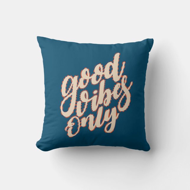Good Vibes Only Valentine's Day | Throw Pillow (Front)