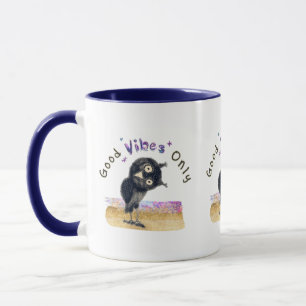 Good Vibes Only with Curious Owl Mug
