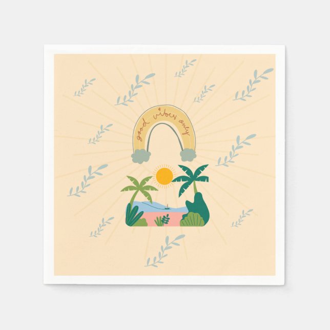 Good Vibes Paper Napkins (Front)