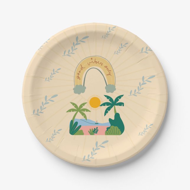 Good Vibes Paper Plates (Front)