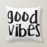 Good Vibes Pillow<br><div class="desc">Cute watercolor pillow for `good vibes`</div>