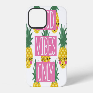 Good Vibes Pineapples Summer Pattern iPhone 12 Case