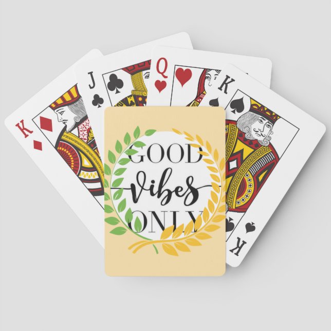 good vibes playing cards (Back)