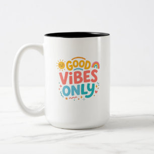 Good vibes Rainbow Coffee Mug