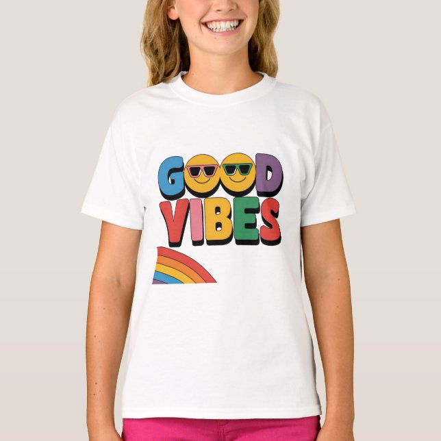 Good Vibes: Rainbow Edition T-Shirt (Front)