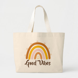 Good Vibes - Rainbow Good Vibes Large Tote Bag