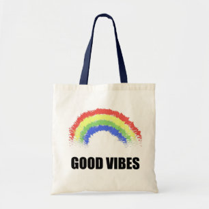Good Vibes Rainbow Tote Bag