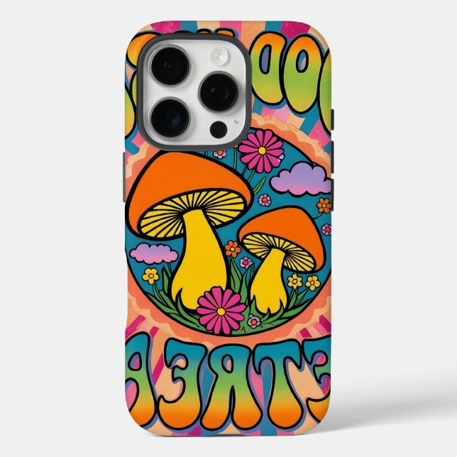 Good vibes retreat mushroom Case-Mate iPhone case (Back)