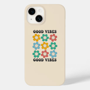 Good Vibes Retro Colourful Daisy Flowers Case-Mate iPhone 14 Case