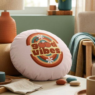 Good Vibes Round Cushion