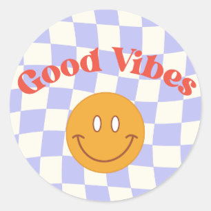 Good Vibes Round Sticker