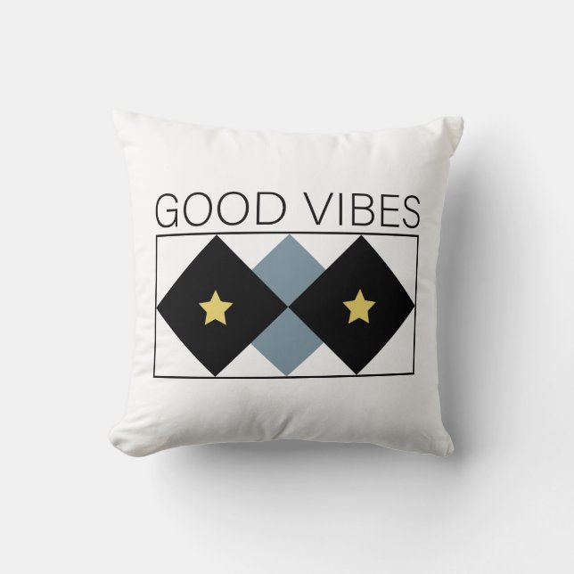 Good Vibes simple and impactful design Cushion (Front)