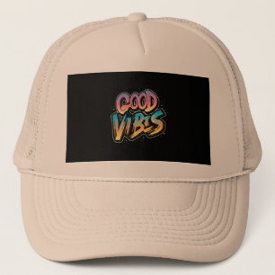 good-vibes-slogan-graphic-typography trucker hat