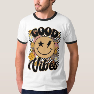 Good Vibes Smiley Face T-Shirt