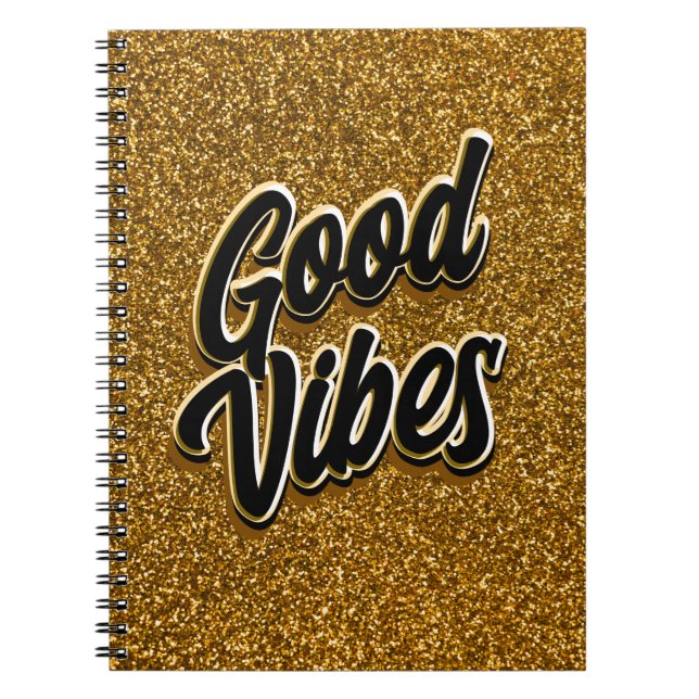 Good Vibes Spiral Notebook (Front)