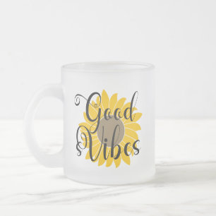 Good Vibes Sunflower    Coffee Mug