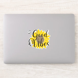 Good Vibes Sunflower Sticker