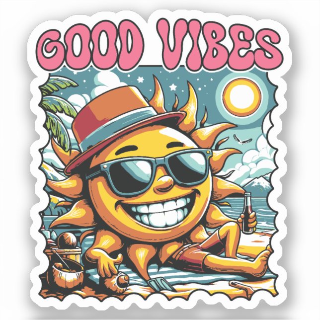 Good Vibes - Sunshine - Retro Summer (Front)