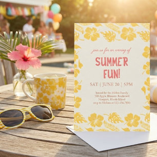 Good Vibes & Sunshine Summer Party Invitation