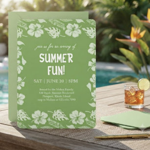 Good Vibes & Sunshine Summer Party Invitation