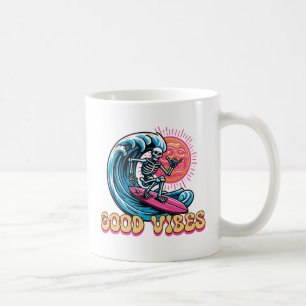 Good Vibes - Surfing - Summer Vibes Coffee Mug