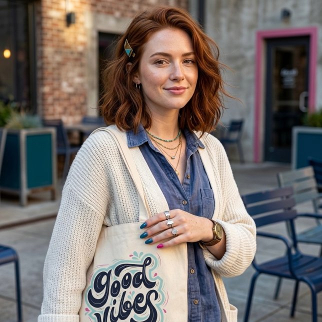 Good Vibes Tote Bag (Creator Uploaded)