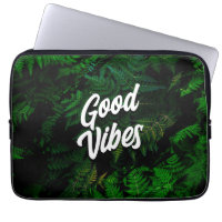 Good Vibes Tropical Leaf Design
