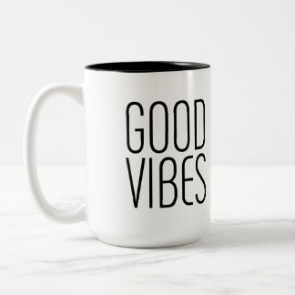 Good Vibes Two-Tone Coffee Mug