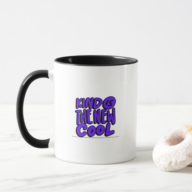 Good Vibes Typography Mug (With Donut)