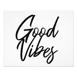 "Good Vibes Wall Art" Framed Print "20"x16"