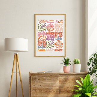 Good Vibes Wall Art Poster