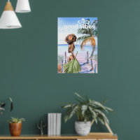 Good Vibes | Watercolor Trendy Retro Summer Beach