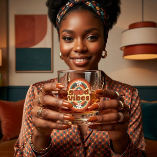 Good Vibes Whiskey Glass