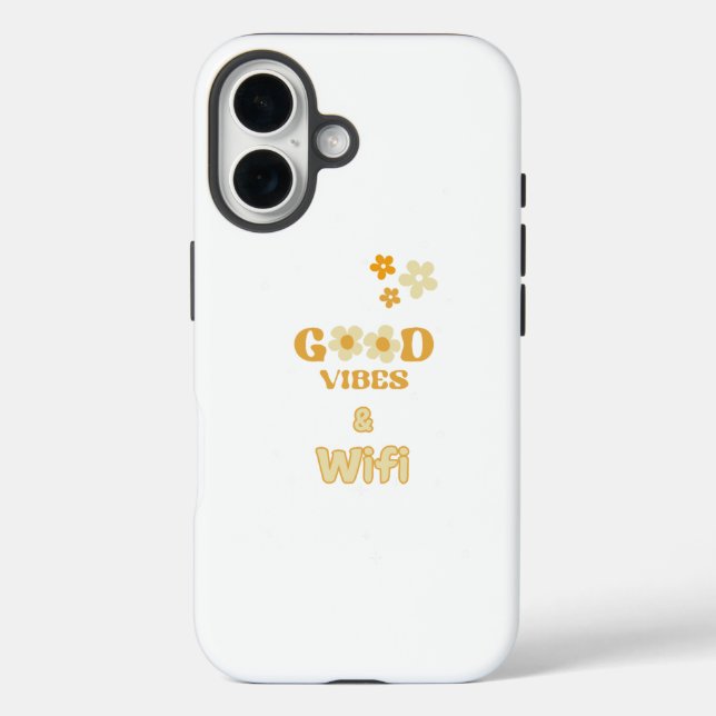 Good Vibes & Wifi Phone Case (Back)