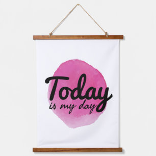 good vibes words for self love and self care hanging tapestry