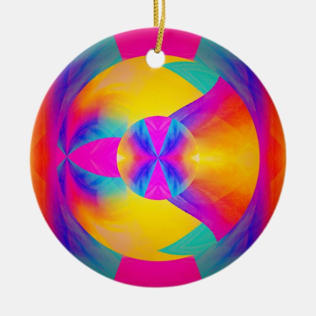Good Vibrations Ceramic Tree Decoration (Front)