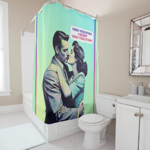 GOOD VIBRATORS GOOD VIBRATIONS SHOWER CURTAIN