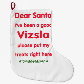 good vizsla large christmas stocking