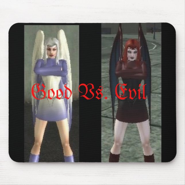 Good Vs. Evil Mouse Mat (Front)
