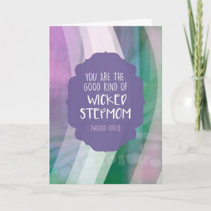 Good Wicked Step Mum Mother's Day Card
