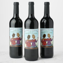 Good Wine & Great Friends Wine Labels