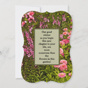 "Good Wishes For New Chapter In Your LIfe"/Floral