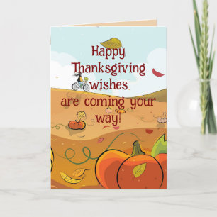 GOOD WISHES THANKSGIVING CARD FOR ANYONE