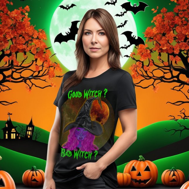 Good Witch Bad Witch Halloween Party  T-Shirt (Creator Uploaded)