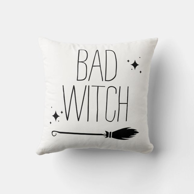 Good Witch Bad Witch Halloween Spooky Cute ✨ Cushion (Back)