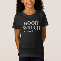 Good Witch - cute orange bow black T-Shirt