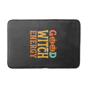 Good Witch Energy Halloween Pumpkin Design_1 Bath Mat